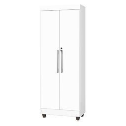 Armário Multiuso Lavanderia Com Chave 2 Portas 1,80M Branco - 1