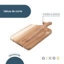 Ver imagem 3 de Tábua de Madeira Acácia 32cm de Corte Rústica - Oikos