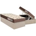Ver imagem 1 de Conjunto Box Baú Solteiro: Colchão Espuma Orthoflex D28 Comfortpedic + Base Crc Suede Clean (