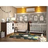Quarto de Bebê Irmãos com 2 Berços e Cômoda com Janela 100% MDF Uli  - 1