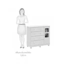 Ver imagem 6 de Quarto Gêmeos com 2 Berços Americanos e Cômoda Janelada Mimo 100% MDF Espresso Móveis Branco Brilho