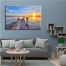 Tela Decorativa Entardecer No Pier - 2