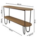 Ver imagem 4 de Aparador Requinte Pés de Aço Tubular 160 cm Canela/Preto