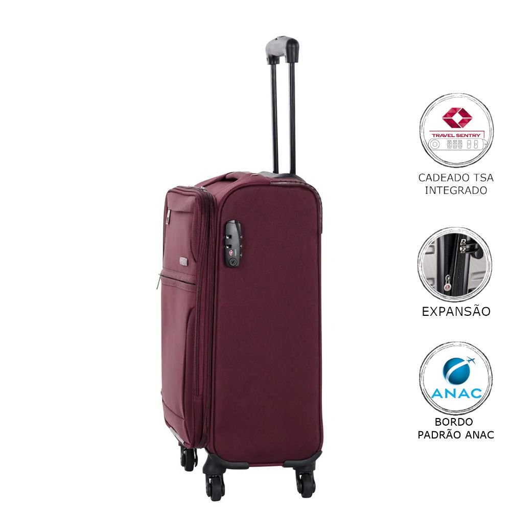 Mala de Bordo Pequena para Viagem Expansível Poliester Samsonite Bahia ...