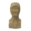 Ver imagem 2 de Escultura Resina Busto Pedra Off White 12,5x11,7x23,2cm