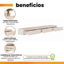 Ver imagem 4 de Aparador Suspenso para Hall de Entrada 3 Gavetas Aspen Off White Edn
