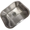 Ver imagem 1 de Tanque Lavanderia 30 Litros Aço Inox Lava Roupa Sifao Valvula Esfrega Limpeza Lavabo Casa Area Exter