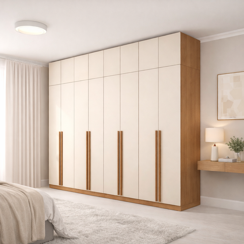 Guarda-roupa 8 Portas Modular com Maleiro Luna