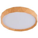 Ver imagem 1 de Plafon de Sobrepor Redondo Estilo Madeira 38,5cm Led 25w 3 em 1 Bivolt 16117-pl