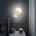 Ver imagem 5 de Luminária Arandela 24cm Globo Vidro 15cm Jabuticaba Parede Gimpo Kjbd-444:dourada