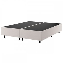 Base de Cama Box Queen Zeus Linho Amêndoa 26771 - Vian - 1