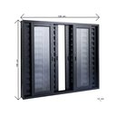 Ver imagem 3 de Veneziana 6 Folhas Preta L25 1,00 X 1,20