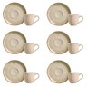 Conjunto de Xícara de Cafezinho com Pires 06 Peças Bio Raio Porto Brasil - 1