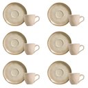 Ver imagem 1 de Conjunto de Xícara de Cafezinho com Pires 06 Peças Bio Raio Porto Brasil