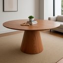 Ver imagem 5 de Mesa de Jantar Cone Redonda Laminado em Madeira 120cm Cairo