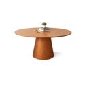 Ver imagem 3 de Mesa de Jantar Cone Redonda Laminado em Madeira 120cm Cairo