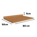 Ver imagem 2 de Tampo para Balcao 80 Cm Mdp E607 Canela Kappesberg