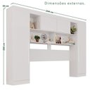 Ver imagem 3 de Guarda-Roupa Casal Modulado 11 Portas 4 Gavetas Alemanha Branco
