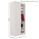 Ver imagem 4 de Guarda-Roupa Casal Modulado 11 Portas 4 Gavetas Alemanha Branco