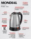 Ver imagem 5 de Chaleira Elétrica Aço Pratic 2l 1200w 220v Ce-06 Mondial