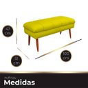 Ver imagem 6 de Puff Aparador Estofado Italy Decorativo Veludo Amarelo