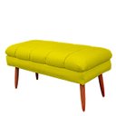 Ver imagem 3 de Puff Aparador Estofado Italy Decorativo Veludo Amarelo