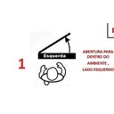 Ver imagem 2 de Porta Social / Postigo 2,10x0,90 Alumínio Preto Esquerda