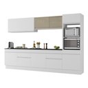 Ver imagem 1 de Armário de Cozinha Completa 5 Peças com Rodapé Mp2175 Made Multimóveis Branco