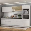 Ver imagem 2 de Armário de Cozinha Completa 5 Peças com Rodapé Mp2175 Made Multimóveis Branco