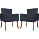 Ver imagem 1 de Kit 2 Poltronas Decorativas para Sala Mari Suede Pé Palito