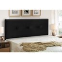Ver imagem 1 de Cabeceira Estofados Solteiro Quarto 90cm Mariana Suede Preto Madelina Decor