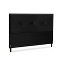 Ver imagem 2 de Cabeceira Estofados Solteiro Quarto 90cm Mariana Suede Preto Madelina Decor