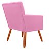 Kit 2 Poltrona Decorativa Miami Rosa para Sala de Estar Recepção - 3