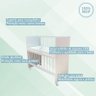 Berço Conforto Premium C/rodizios e Grade Ajustável - Anjo de Casa - 4
