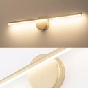 Ver imagem 3 de Arandela Moderna Linear Dourado 80cm Led 8w 3000k Bivolt 14552-pl