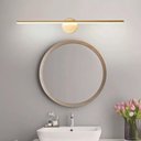 Ver imagem 2 de Arandela Moderna Linear Dourado 80cm Led 8w 3000k Bivolt 14552-pl