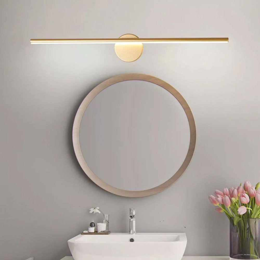 Arandela Moderna Linear Dourado 80cm Led 8w 3000k Bivolt 14552-pl - 2