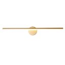 Ver imagem 1 de Arandela Moderna Linear Dourado 80cm Led 8w 3000k Bivolt 14552-pl