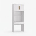 Ver imagem 2 de Escrivaninha Modular com 1 Gaveta 100% MDF Smart Branco