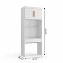 Ver imagem 3 de Escrivaninha Modular com 1 Gaveta 100% MDF Smart Branco