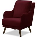 Ver imagem 1 de Kit 2 Poltronas para Sala Decorativas c/ Tachas Sarah - Veludo Bordô