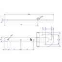 Ver imagem 3 de Dobradiça Porteira Ferradura 10" Preta Ref. 66010 - Loth