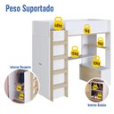 Ver imagem 6 de Cama Multifuncional com Armário e Escrivaninha Bi030 Linha Infanto Completa Móveis