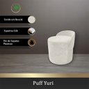 Ver imagem 2 de Puff Decorativo com Encosto Forma Orgânica Bouclé Yuri