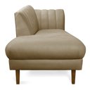 Ver imagem 4 de Divã Recife Suede Marrom Rato 165 cm Pés Chanfrado Castanho - D'Rossi DRossi