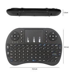 Mini Teclado Mouse Touchpad Wireless Wifi I8 Tv Box Usb Pc Ps3 Xbox Preto S/m I8 Preto - 2
