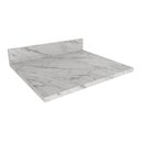 Ver imagem 1 de Tampo Mdp 25mm para Balcão de Cozinha 60cm Multimóveis Cr20427 Mármore Branco