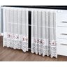Cortina Pia Vitro Renda Cozinha Café 1,60x0,80 Alt - 3