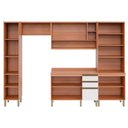 Ver imagem 4 de Cozinha Modulada Completa Thela Macadâmia 5 Peças (2aéreos+1balcão+2paneleiros) Czc19 Freijo-