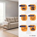 Ver imagem 3 de Sofá de Canto com Chaise Ibarra Suede Velut Bege - King House